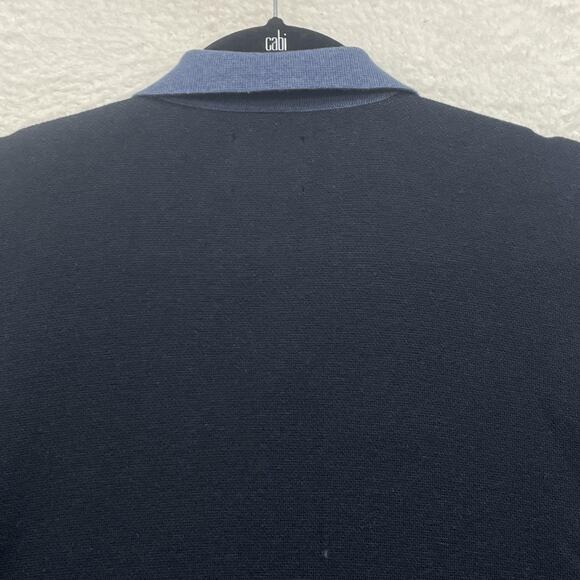 Abercrombie and Fitch Shirt Mens 2XL Blue Button Front Knit Retro Style Grandpa - Picture 5 of 9